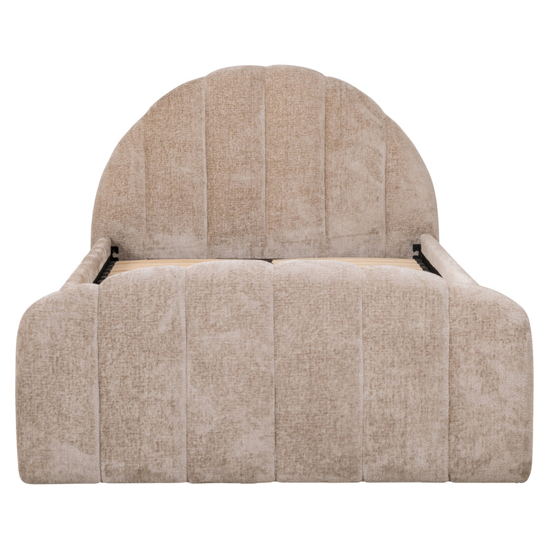 Bett Pixie mit Ausziehbett 120x200 cm, Clay Chenille, Richmond