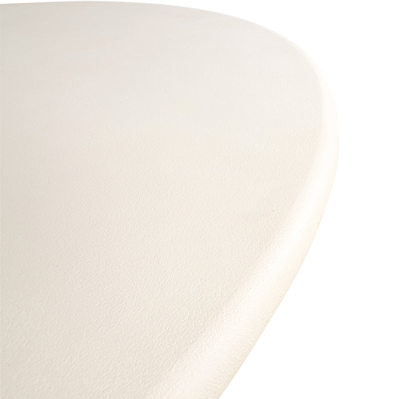 Esstisch Winslow Ø135 cm White – Runde Tischplatte, Metallgestell
