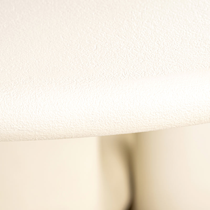 Esstisch Winslow Ø135 cm White – Runde Tischplatte, Metallgestell