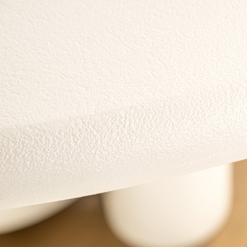 Esstisch Winslow Ø135 cm White – Runde Tischplatte, Metallgestell