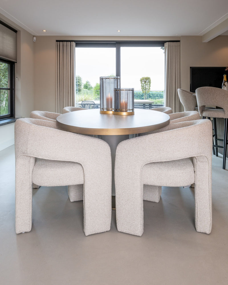 Esstisch Tivoli oval 230 cm – weiße Keramikplatte, elegantes Design