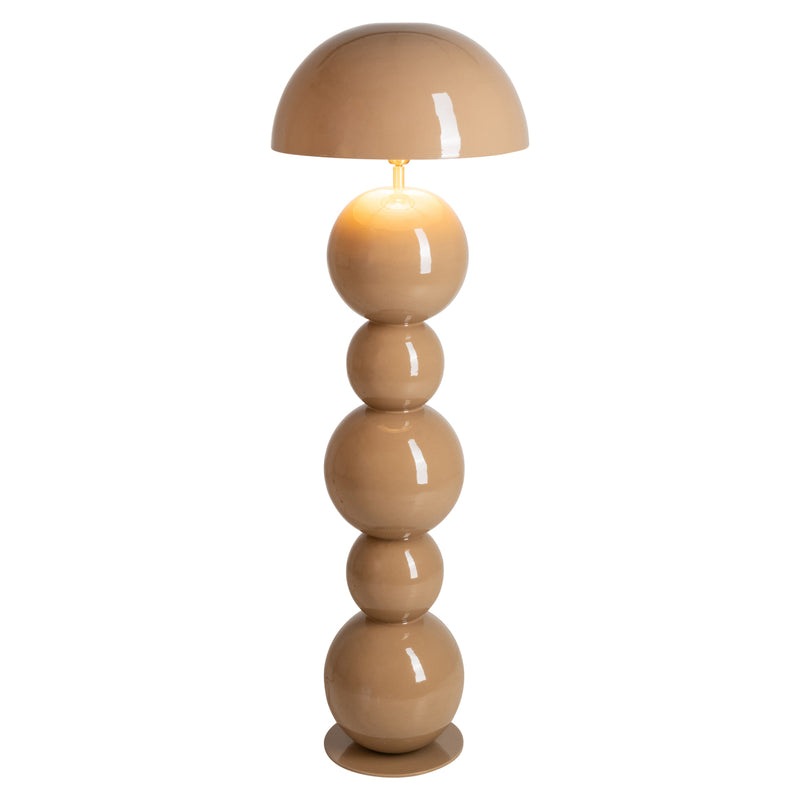 Stehlampe Hasden Mocha Mousse aus Eisen mit E27-Fassung