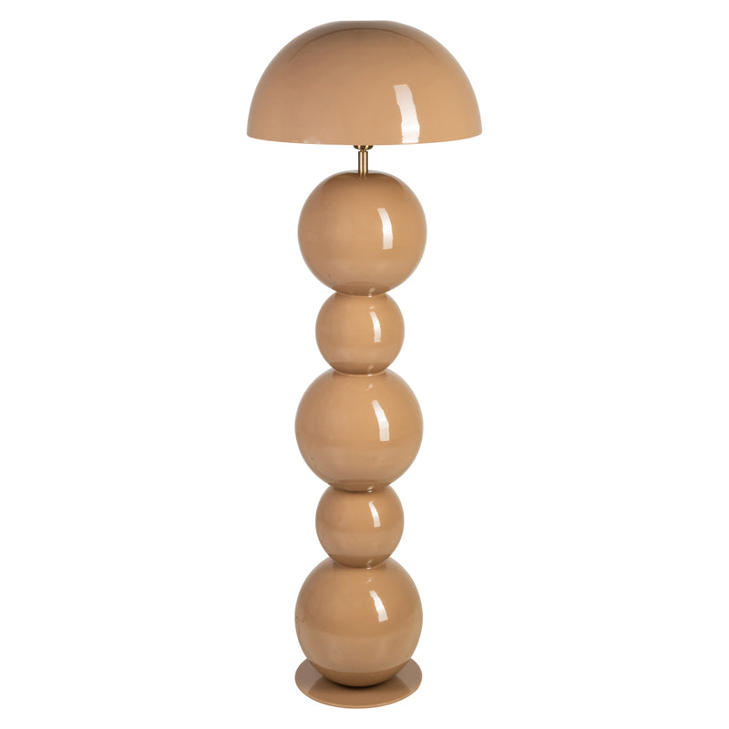 Stehlampe Hasden Mocha Mousse aus Eisen mit E27-Fassung