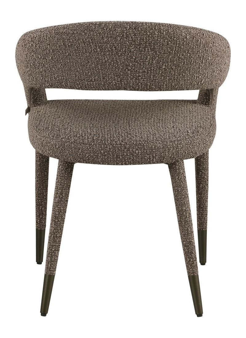 Esszimmerstuhl Gia in Brown Chunky mit Bronze-Beinen – Richmond