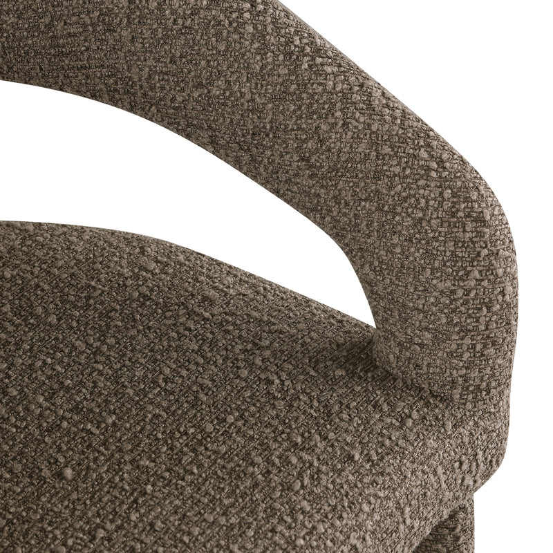 Esszimmerstuhl Gia in Brown Chunky mit Bronze-Beinen – Richmond