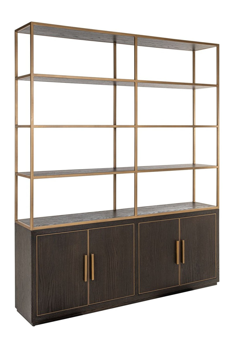 Vitrine Carter Large Eiche-braun, 4 offene Fächer, 220 cm