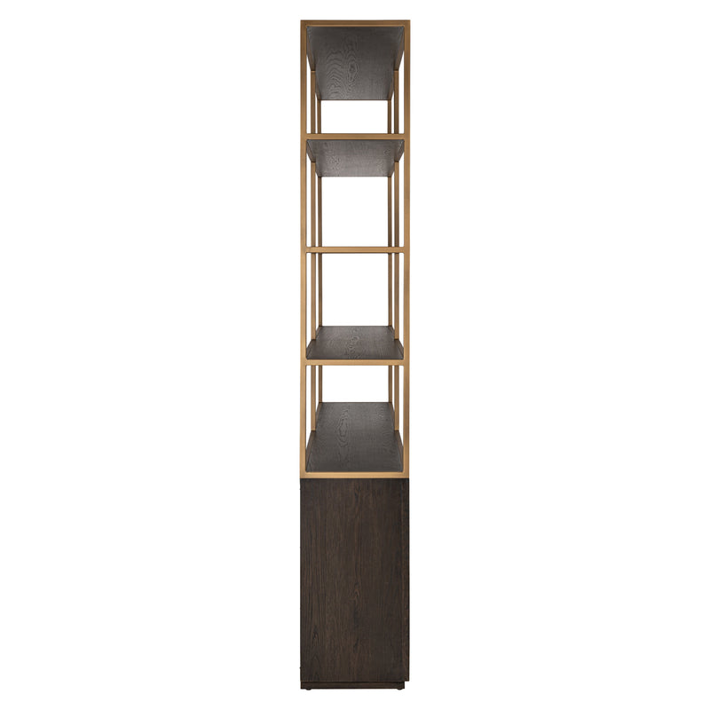 Vitrine Carter Large Eiche-braun, 4 offene Fächer, 220 cm