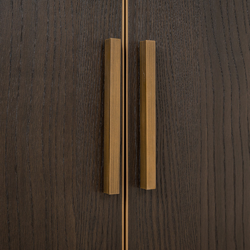 Vitrine Carter Large Eiche-braun, 4 offene Fächer, 220 cm