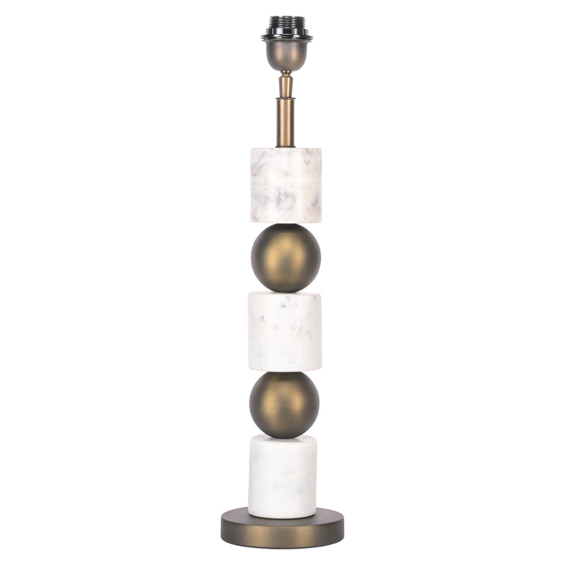Tischlampe Kiera Brass Antique – Richmond Design mit E27-Fassung