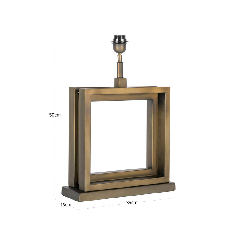 Tischlampe Kars Bronze mit E27-Fassung für Wohn- und Schlafzimmer