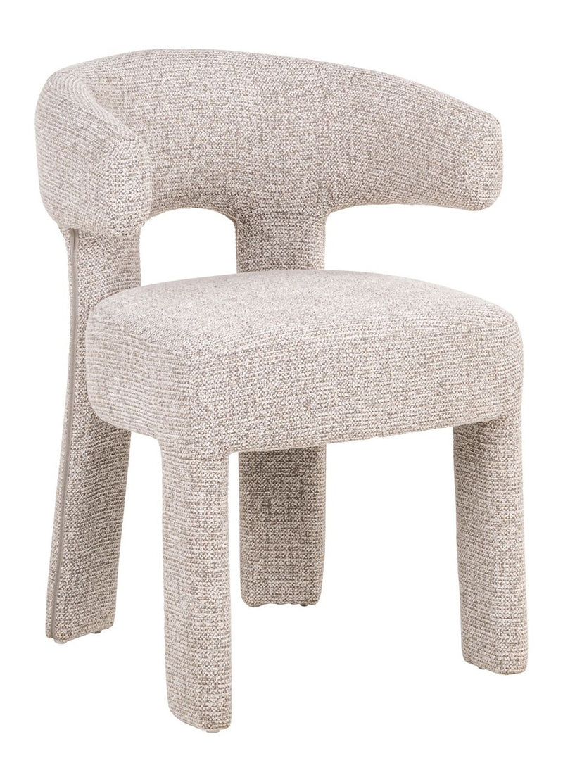 Esszimmerstuhl Nerio Natural Fancy mit gepolsterter Sitzfläche