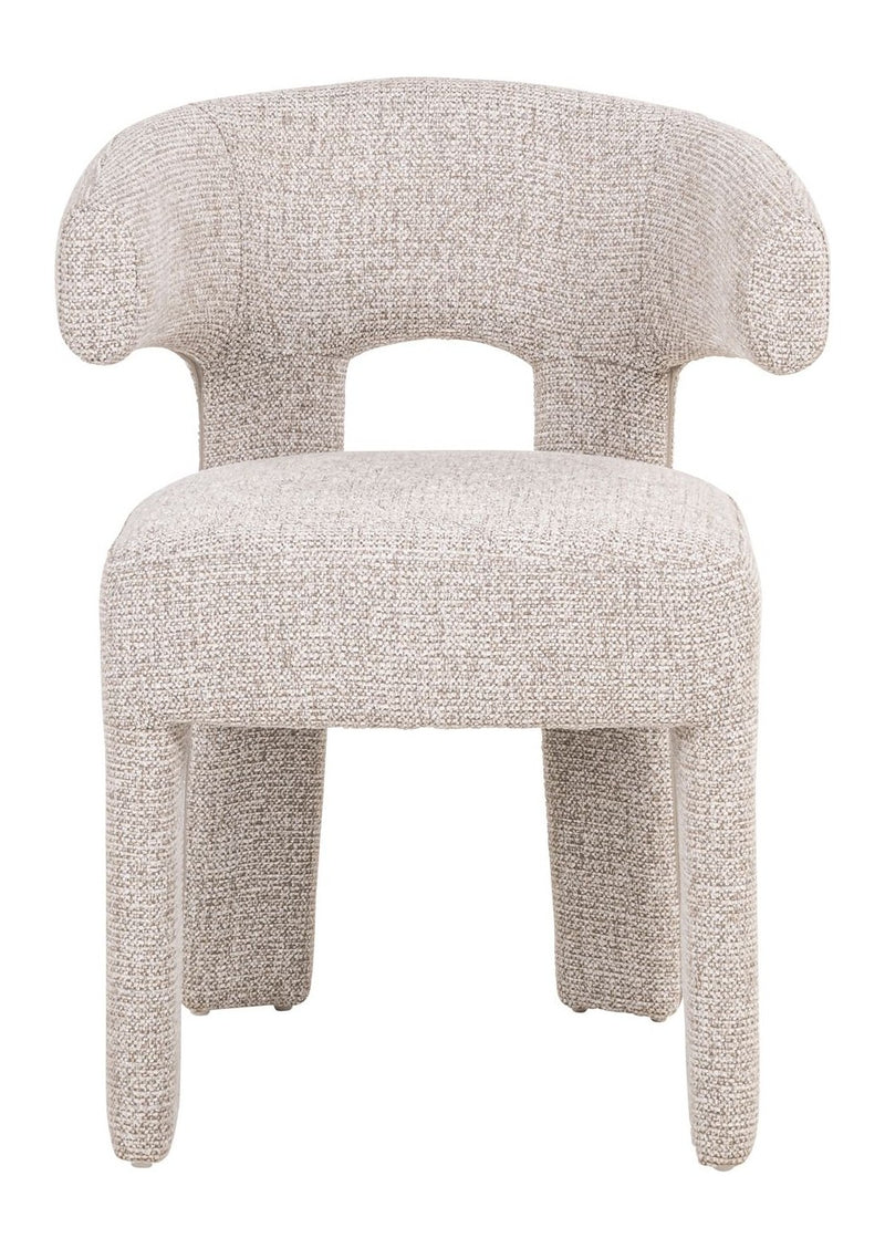 Esszimmerstuhl Nerio Natural Fancy mit gepolsterter Sitzfläche