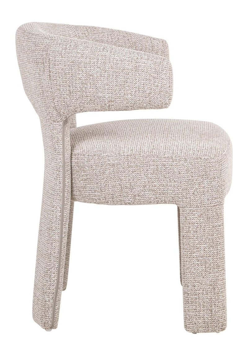 Esszimmerstuhl Nerio Natural Fancy mit gepolsterter Sitzfläche