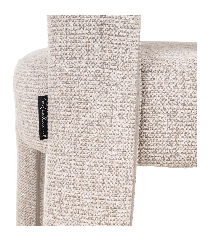 Esszimmerstuhl Nerio Natural Fancy mit gepolsterter Sitzfläche