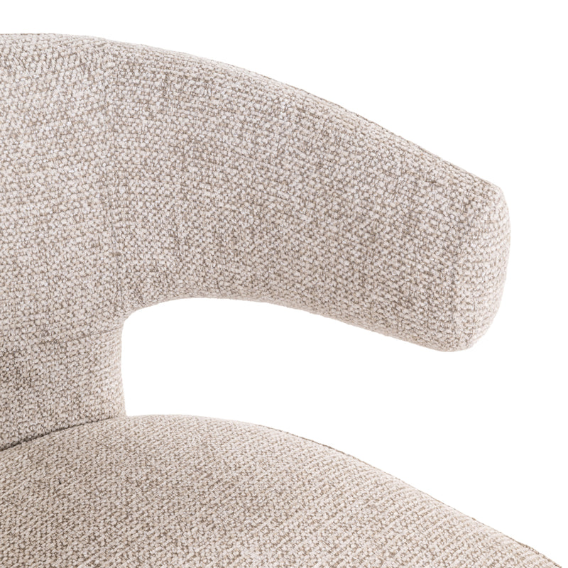 Esszimmerstuhl Nerio Natural Fancy mit gepolsterter Sitzfläche