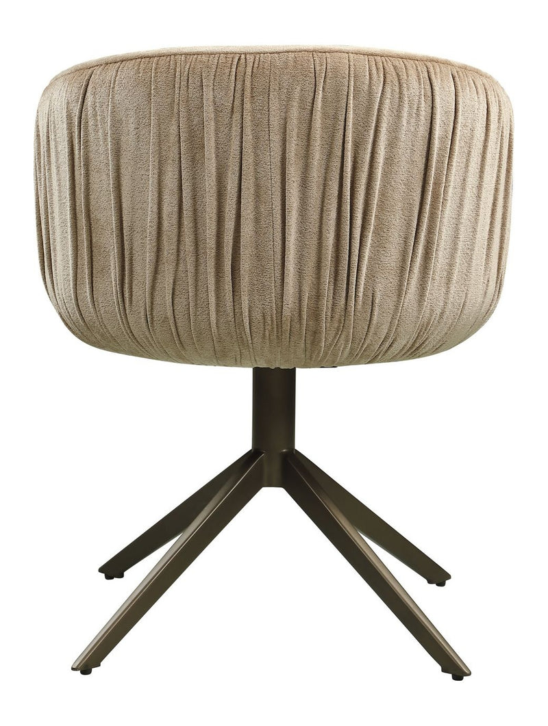 Esszimmerstuhl Cassi Sand Soft mit Drehgestell, weicher Bezug
