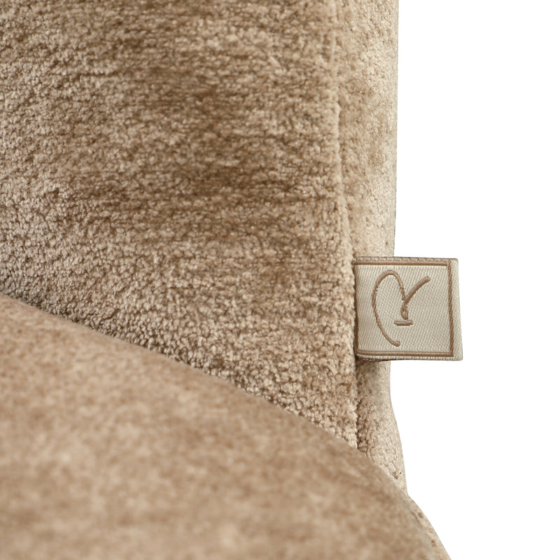 Esszimmerstuhl Cassi Sand Soft mit Drehgestell, weicher Bezug