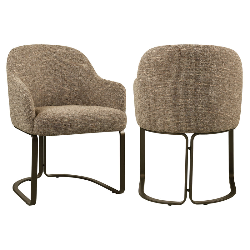 Esszimmerstuhl Hadley Brown Tweed – gepolstert, Richmond Design