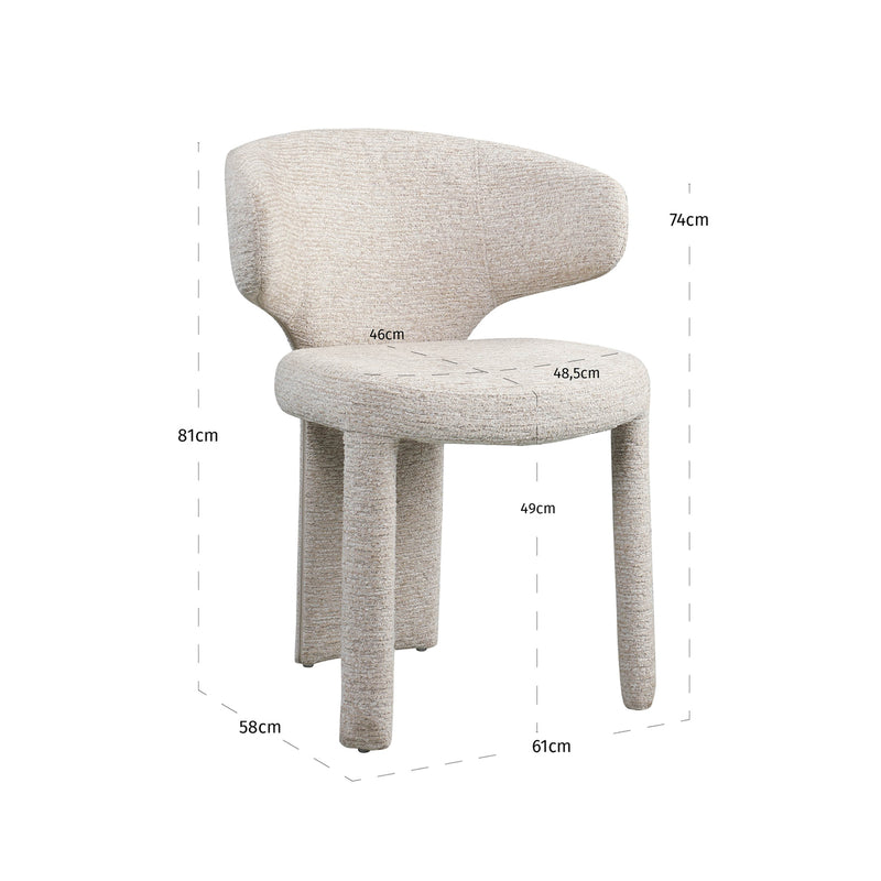 Esszimmerstuhl Viola natural linear – Richmond Design für Esszimmer