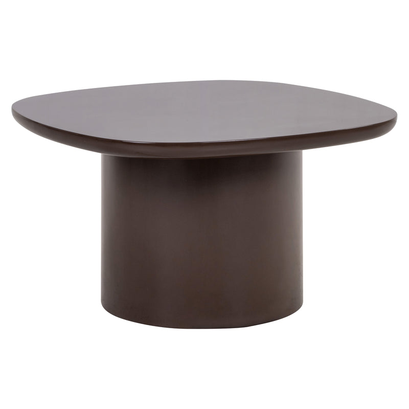 Beistelltisch Almundi chocolat brown – runder MDF-Tisch, 70x70 cm