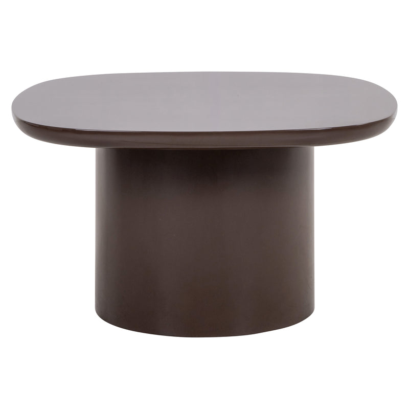 Beistelltisch Almundi chocolat brown – runder MDF-Tisch, 70x70 cm