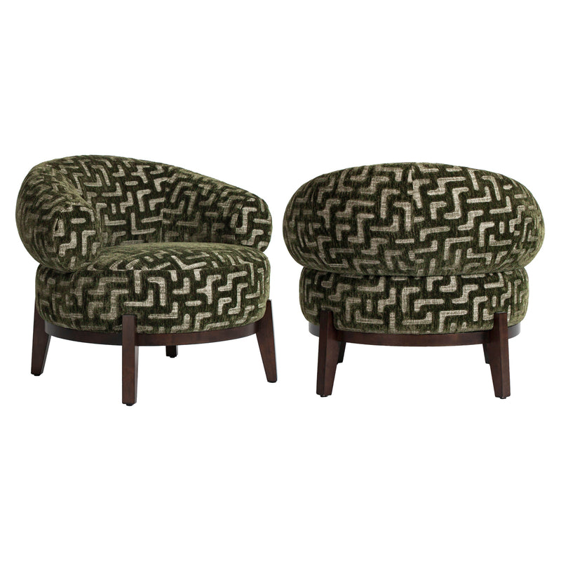 Richmond Lounge Stuhl Montana Moss Labyrinth – bequemer Loungesessel