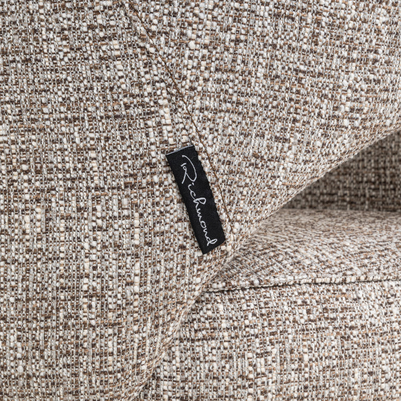 Esszimmerstuhl Ginerva Earth Tweed mit Drehgestell und Armlehnen