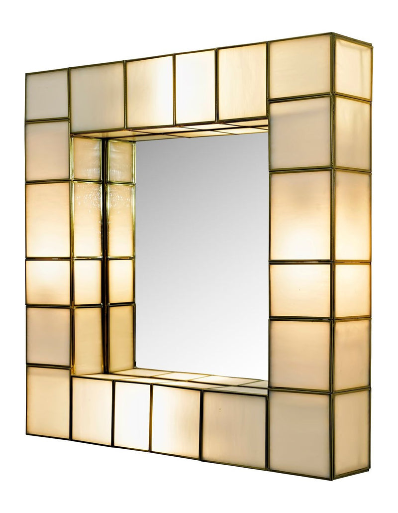 Richmond Wandlampe Luma brass antique – Glas & Messing, E27