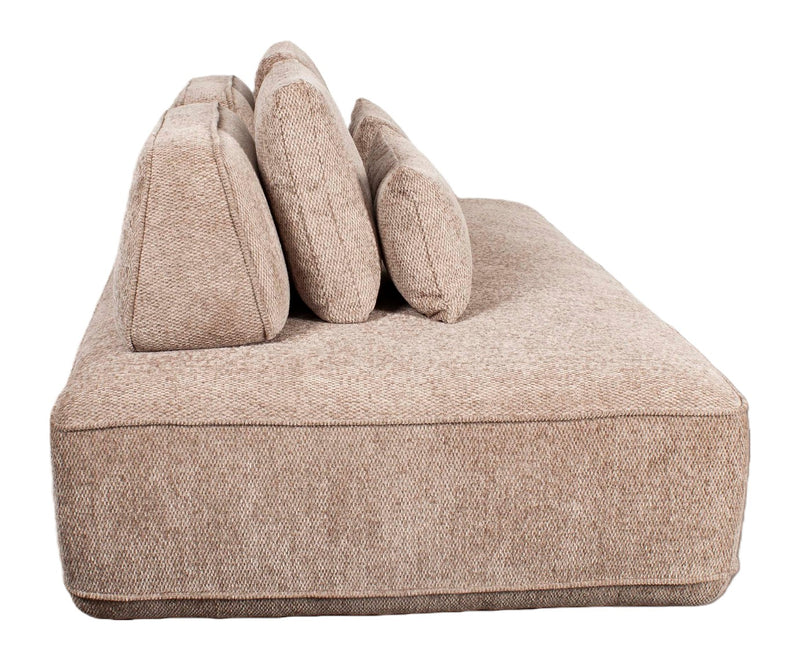 Sofa Tudor Mocca Boldweave – 2,5-Sitzer mit verstellbarer Rückenlehne