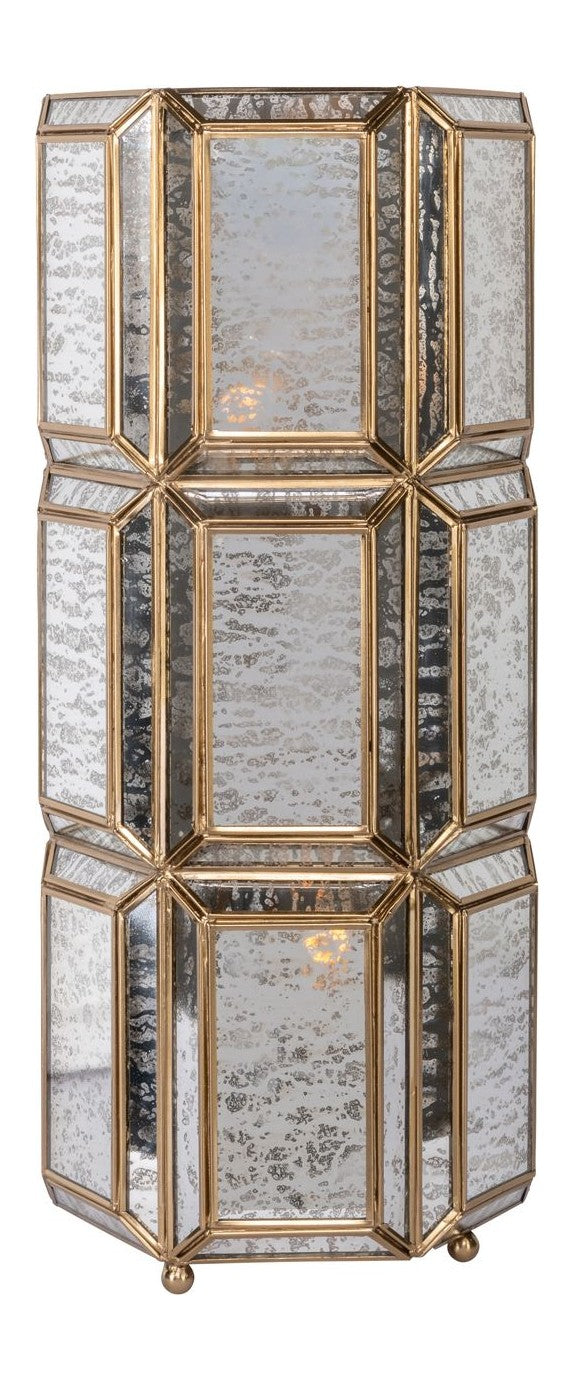 Tischlampe Yael brass antique – Richmond Design, E27 Fassung