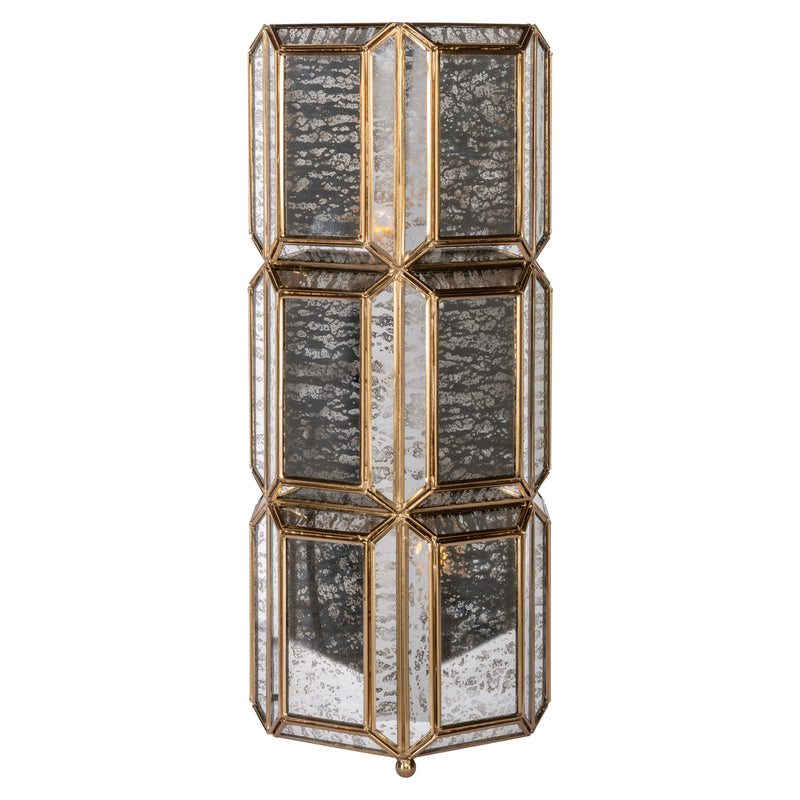 Tischlampe Yael brass antique – Richmond Design, E27 Fassung