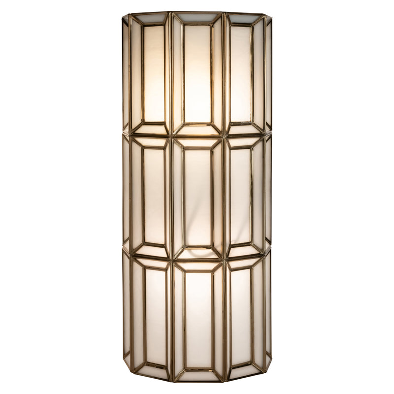 Wandlampe Opal Brass Antique – Richmond Design mit Glas & Messing