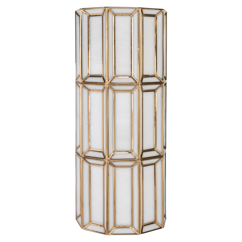 Wandlampe Opal Brass Antique – Richmond Design mit Glas & Messing