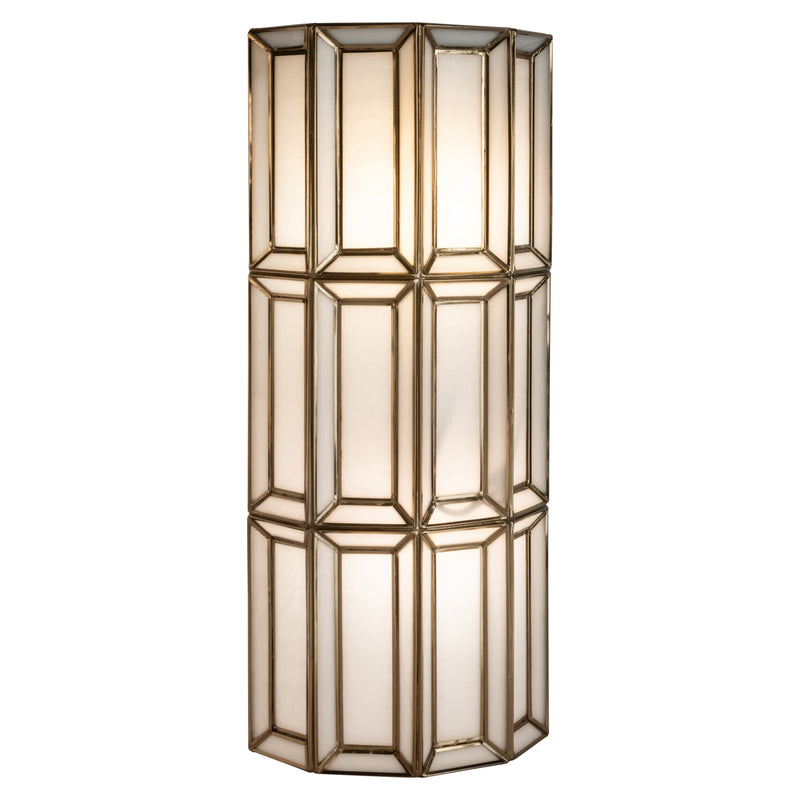 Wandlampe Opal Brass Antique – Richmond Design mit Glas & Messing
