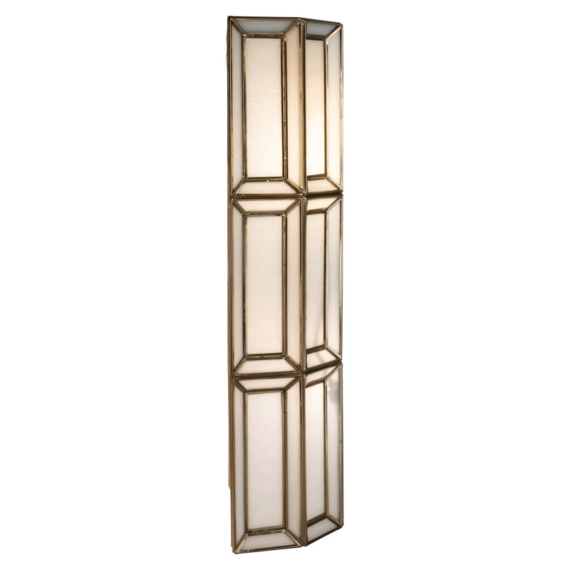 Wandlampe Opal Brass Antique – Richmond Design mit Glas & Messing