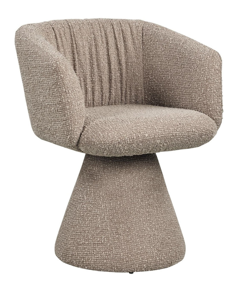 Esszimmerstuhl Madeline Mocca mit Drehfunktion – Richmond Chunky-Bezug