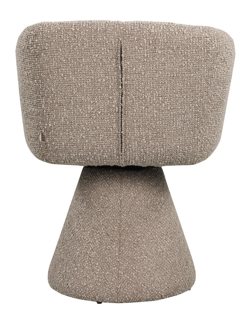 Esszimmerstuhl Madeline Mocca mit Drehfunktion – Richmond Chunky-Bezug