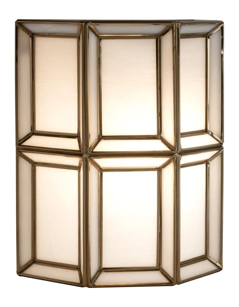 Wandlampe Amara Brass Antique – Messing-Wandleuchte im Hotel-Chic-Stil