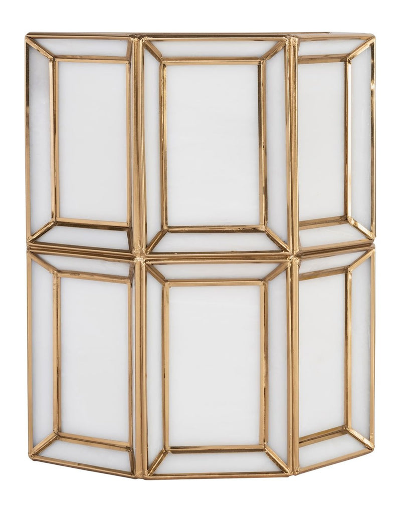 Wandlampe Amara Brass Antique – Messing-Wandleuchte im Hotel-Chic-Stil
