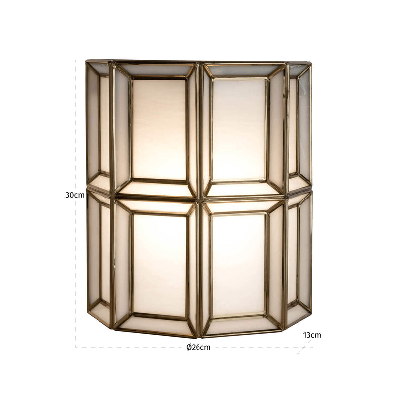 Wandlampe Amara Brass Antique – Messing-Wandleuchte im Hotel-Chic-Stil