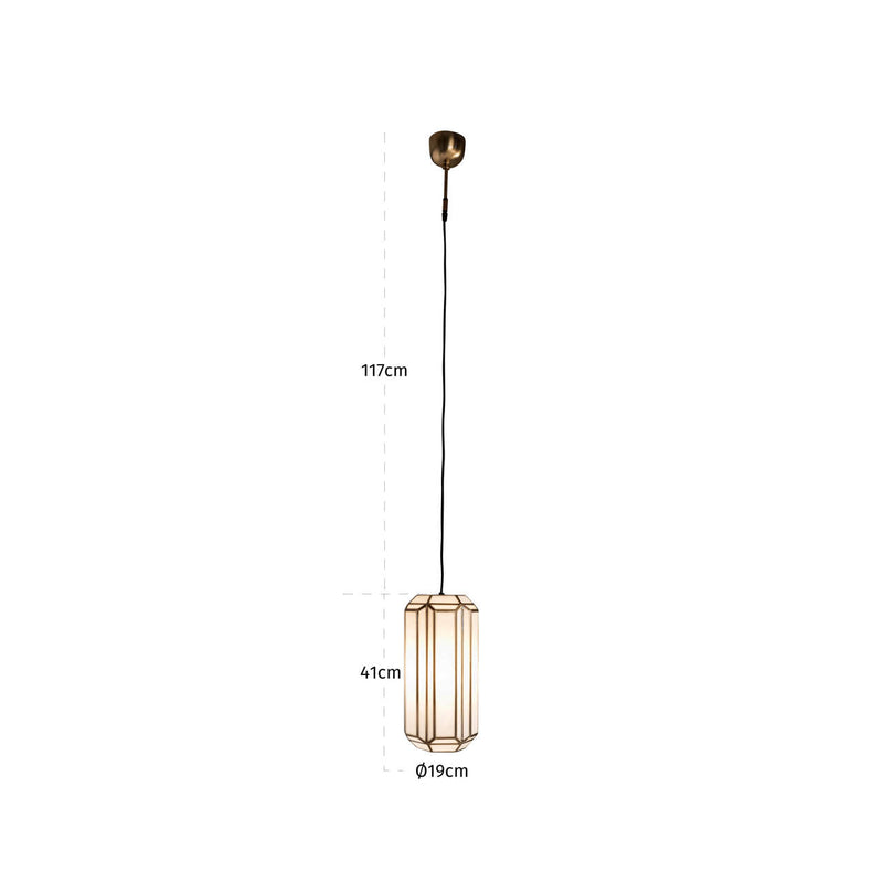 Pendelleuchte Elona brass antique – Design-Leuchte für Esstisch