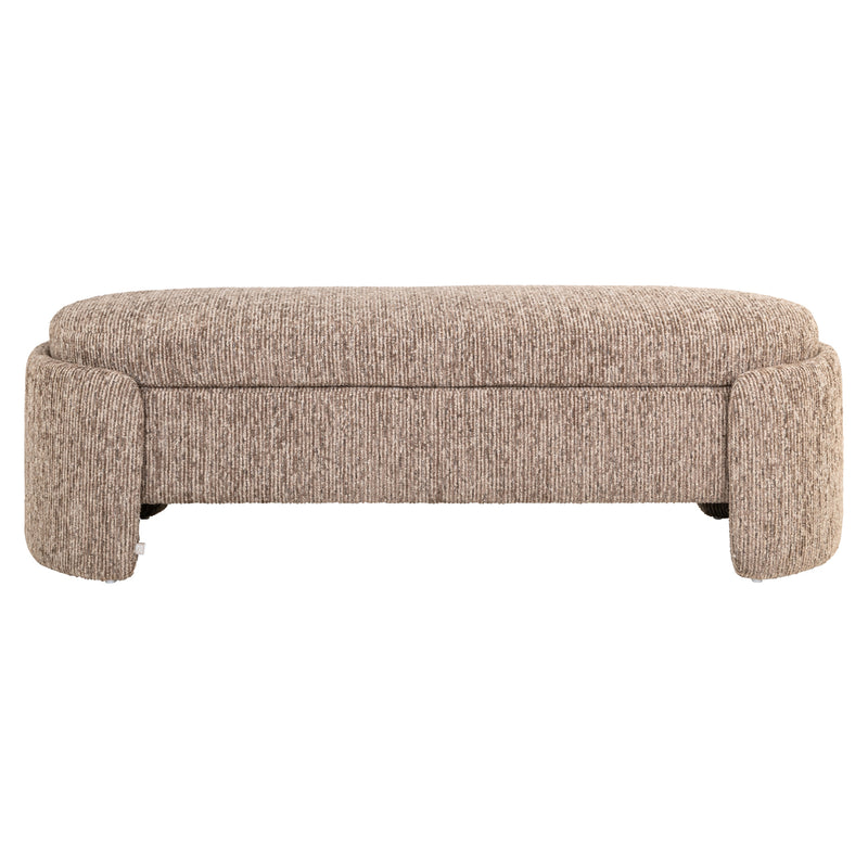 Sitzbank Cupid mocca mit Stauraum – Richmond, 150 cm breit