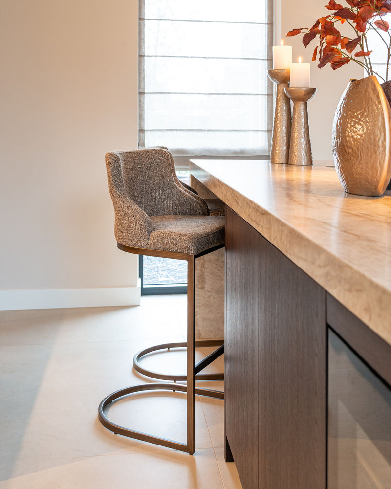 Barhocker Bolton Brown Tweed im 2er-Set – Richmond Design