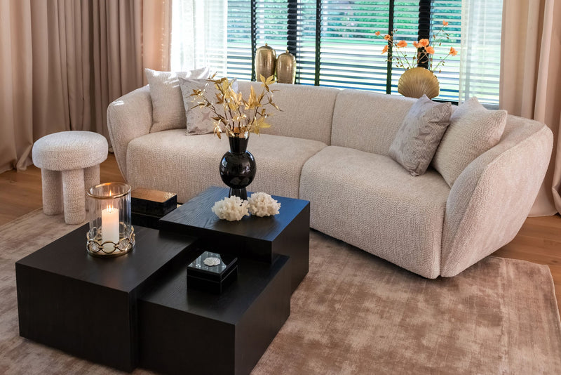 Sofa Armand natural blockweave – Richmond Design, 285 cm breit