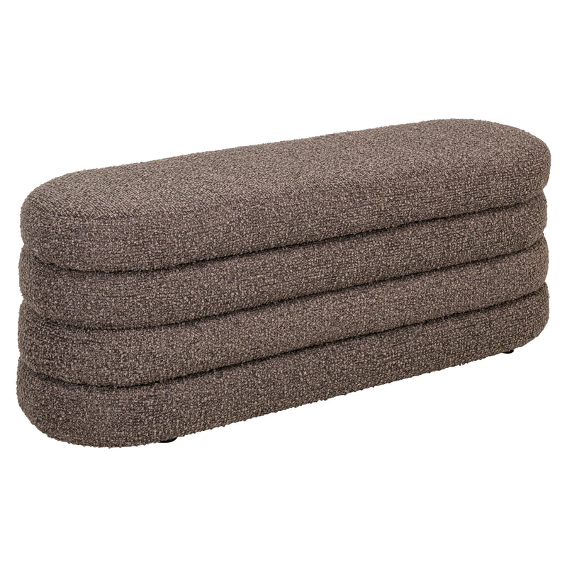 Richmond Hocker & Fußbank Camille brown chunky – XXL Pouf 130 cm