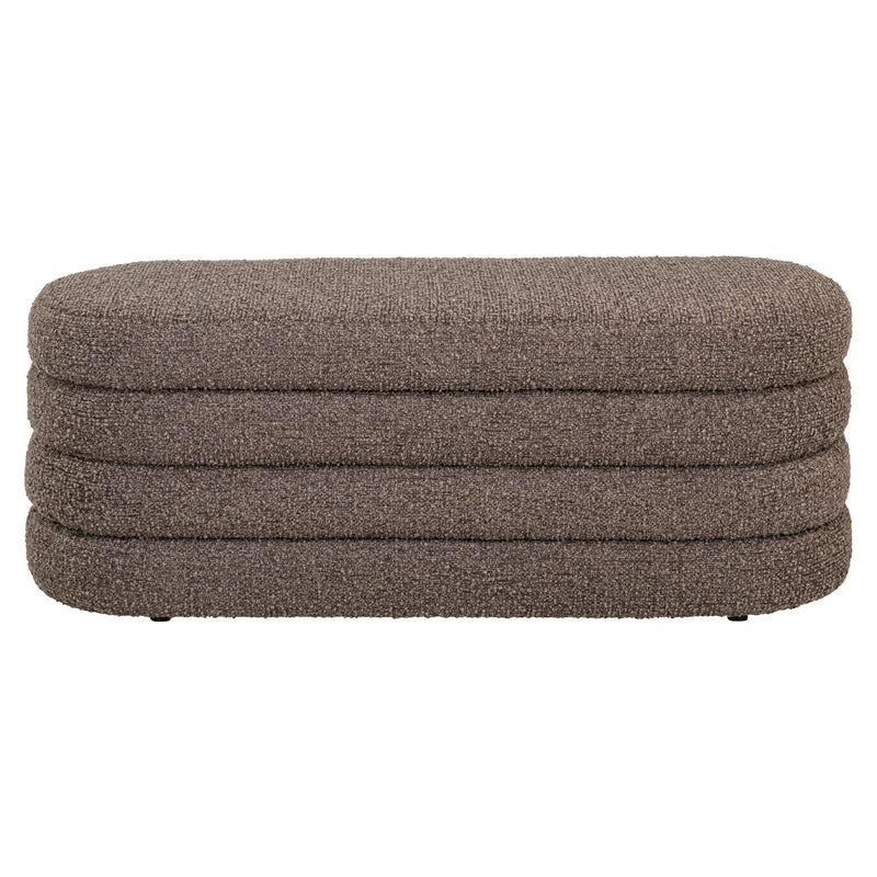 Richmond Hocker & Fußbank Camille brown chunky – XXL Pouf 130 cm