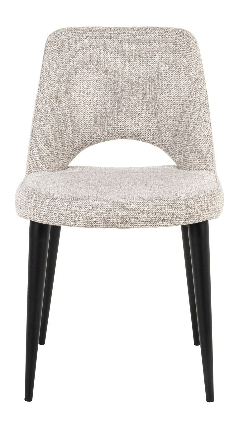 Esszimmerstuhl Tabitha im 2er-Set, natural fancy mit Metallbeinen