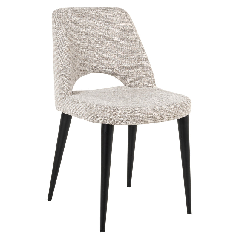 Esszimmerstuhl Tabitha im 2er-Set, natural fancy mit Metallbeinen