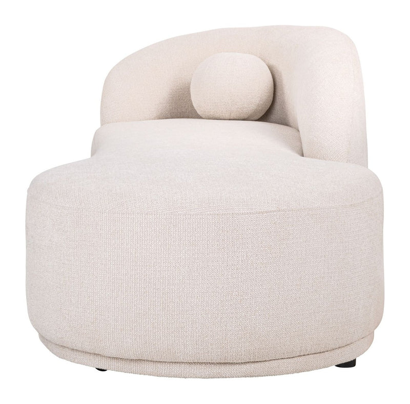 Richmond Sofa Emma Chaiselongue Cream Fancy – Skulpturales Design