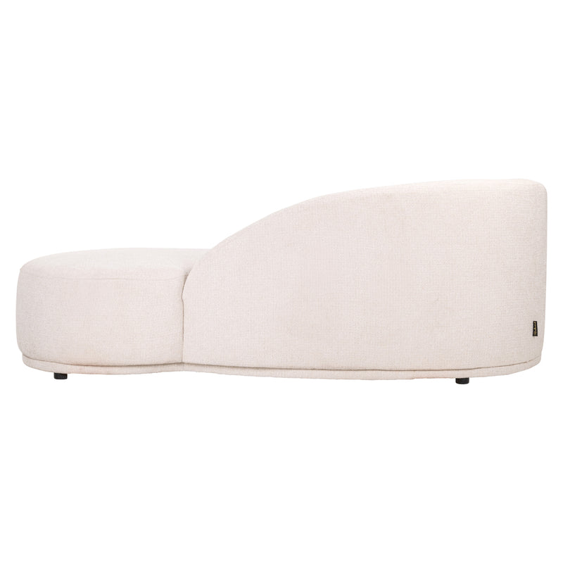 Richmond Sofa Emma Chaiselongue Cream Fancy – Skulpturales Design